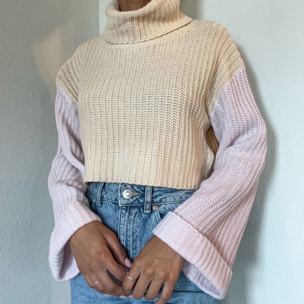 Forever 21 Colorblock Turtleneck Sweater